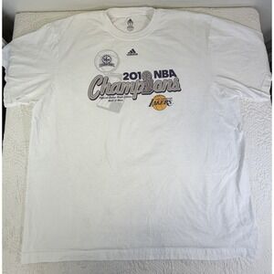 Los Angeles Lakers 2010 NBA Champions Locker Room Edition Adidas 2XL T-Shirt